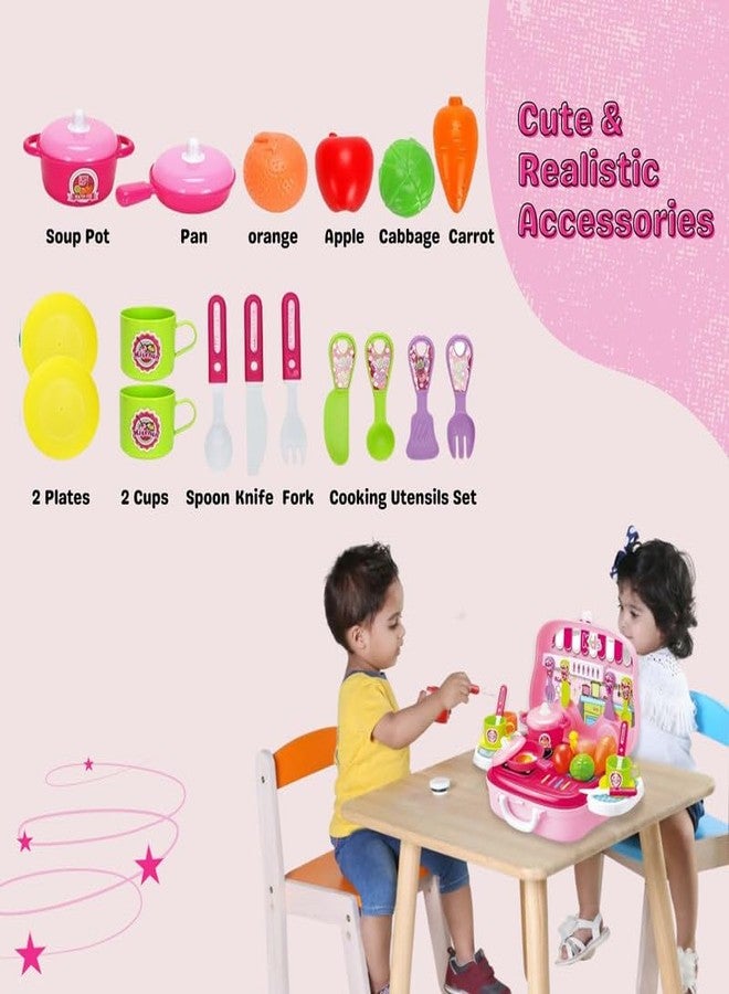 Sakuya Plastic DIY Luxury Kitchen Set with Briefcase and Accessories for Kids - Image 4